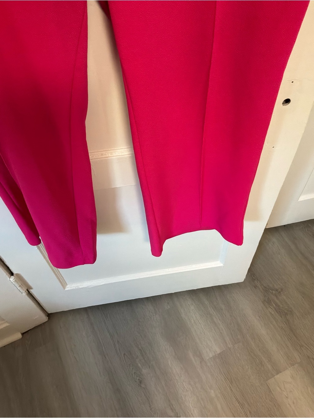 Bright Fuchsia Wide-Leg Pants